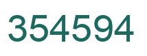 Número 354594 imagen verde