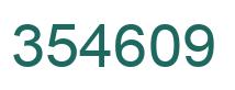Número 354609 imagen verde