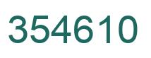 Number 354610 green image