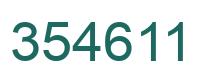 Número 354611 imagen verde
