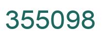 Number 355098 green image