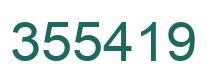 Number 355419 green image