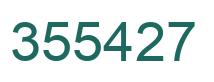 Number 355427 green image