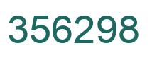 Number 356298 green image