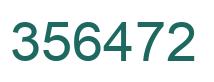 Number 356472 green image