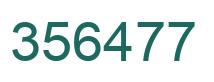Number 356477 green image