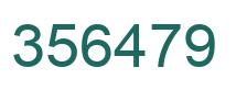 Number 356479 green image