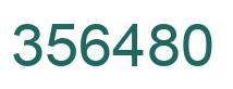 Number 356480 green image