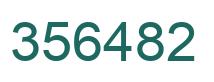 Number 356482 green image