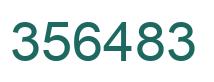 Number 356483 green image