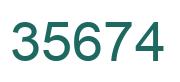 Número 35674 imagen verde
