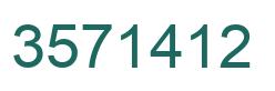 Number 3571412 green image