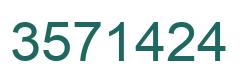 Número 3571424 imagen verde