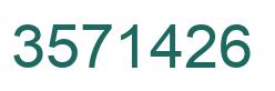 Number 3571426 green image