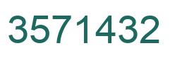 Number 3571432 green image
