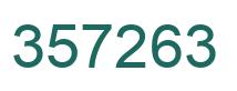 Number 357263 green image