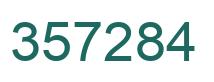 Number 357284 green image