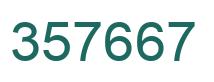 Number 357667 green image