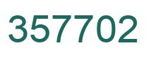 Number 357702 green image