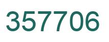 Number 357706 green image
