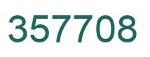 Number 357708 green image