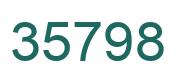 Number 35798 green image