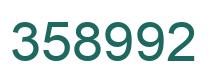 Number 358992 green image