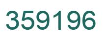 Number 359196 green image