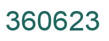 Number 360623 green image