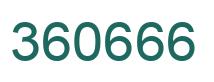 Number 360666 green image