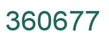 Número 360677 imagen verde