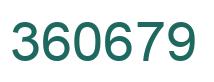 Número 360679 imagen verde