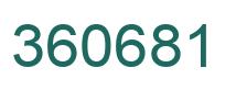 Número 360681 imagen verde