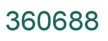 Number 360688 green image