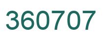 Número 360707 imagen verde