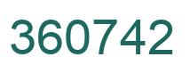Número 360742 imagen verde