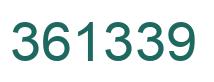 Number 361339 green image