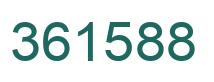 Number 361588 green image
