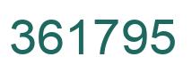 Number 361795 green image