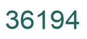 Número 36194 imagen verde