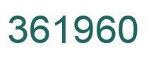 Number 361960 green image