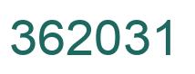 Número 362031 imagen verde
