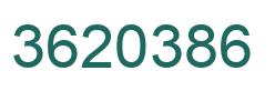 Number 3620386 green image