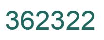 Number 362322 green image