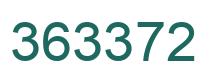 Number 363372 green image