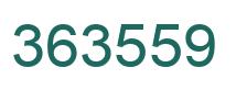 Number 363559 green image
