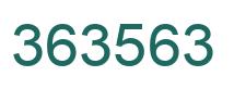 Number 363563 green image