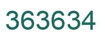 Number 363634 green image