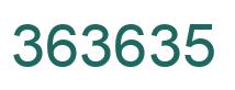Número 363635 imagen verde
