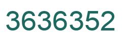 Número 3636352 imagen verde
